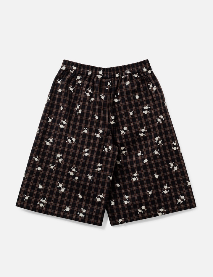 Ganni Shorts In Printed Check