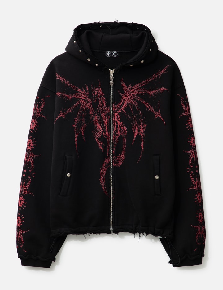 Dragon Stud Zip-Up Hoodie Placeholder Image