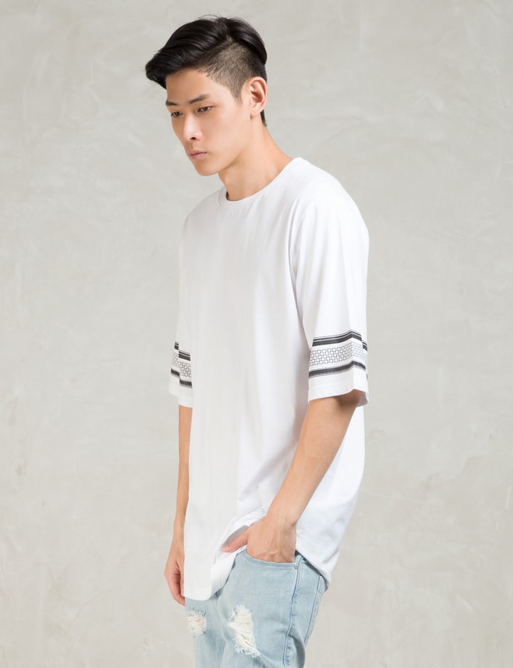 White S/S 3scallop T W/mayan Print T-Shirt Placeholder Image