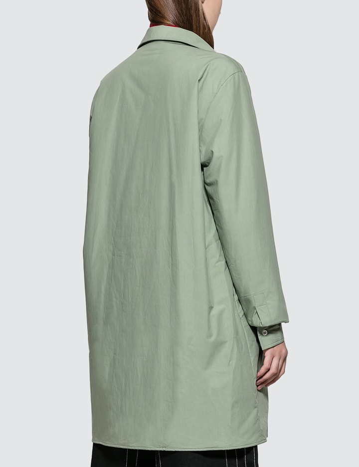 Lightly Padded Oversized Shirt With Slits Placeholder Image