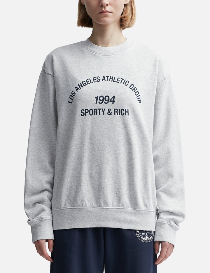 Sporty &amp; Rich L.a. Athletic Group Crewneck In Blue