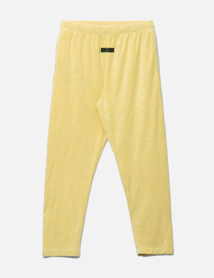 Fear Of God Essential Cotton Terry Pants In Yellow