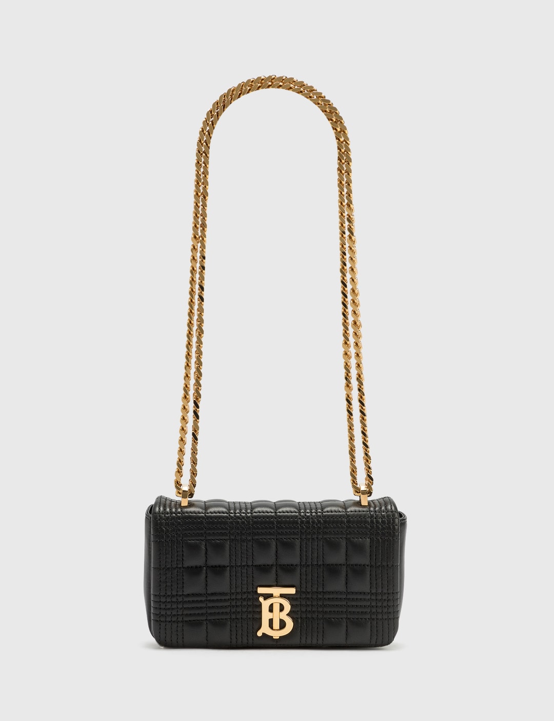 Burberry Quilted Leather Small Lola Bucket Bag Black/Gold-tone
