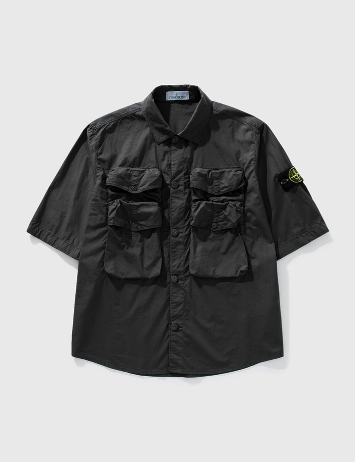 Stretch Cotton Tela 'Paracadute' Short Sleeve Shirt Placeholder Image