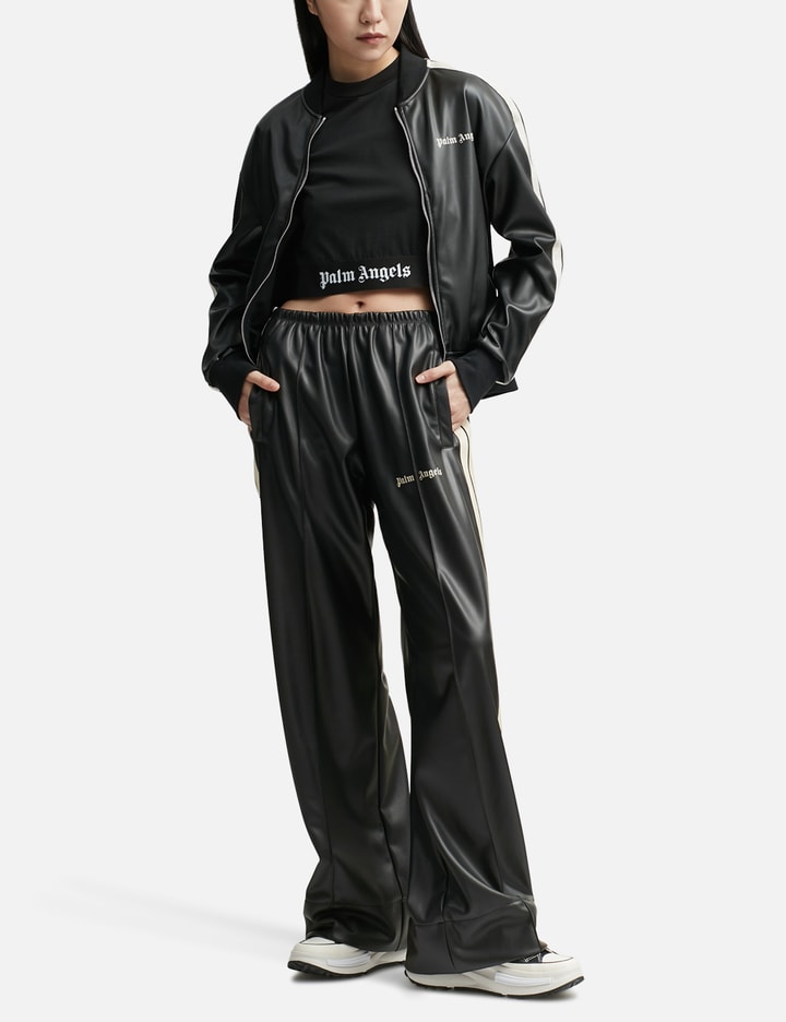 Leather Effect Loose Track Pants Placeholder Image