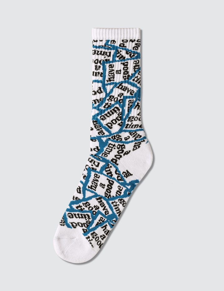 Blue Frame Allover Socks Placeholder Image