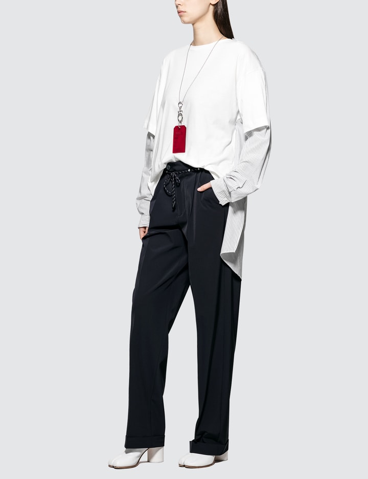 Pleated Stretch-Canvas Pants Placeholder Image