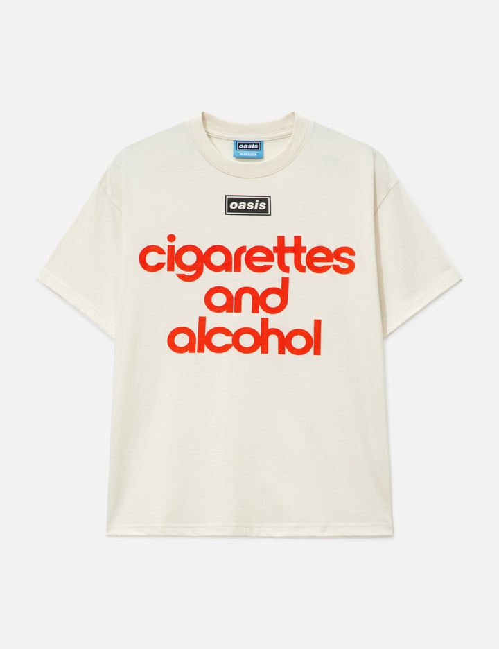 cigarettes and alcohol top Pleasures X Oasis Nordique T-Shirt L / White/白色/화이트/ホワイト