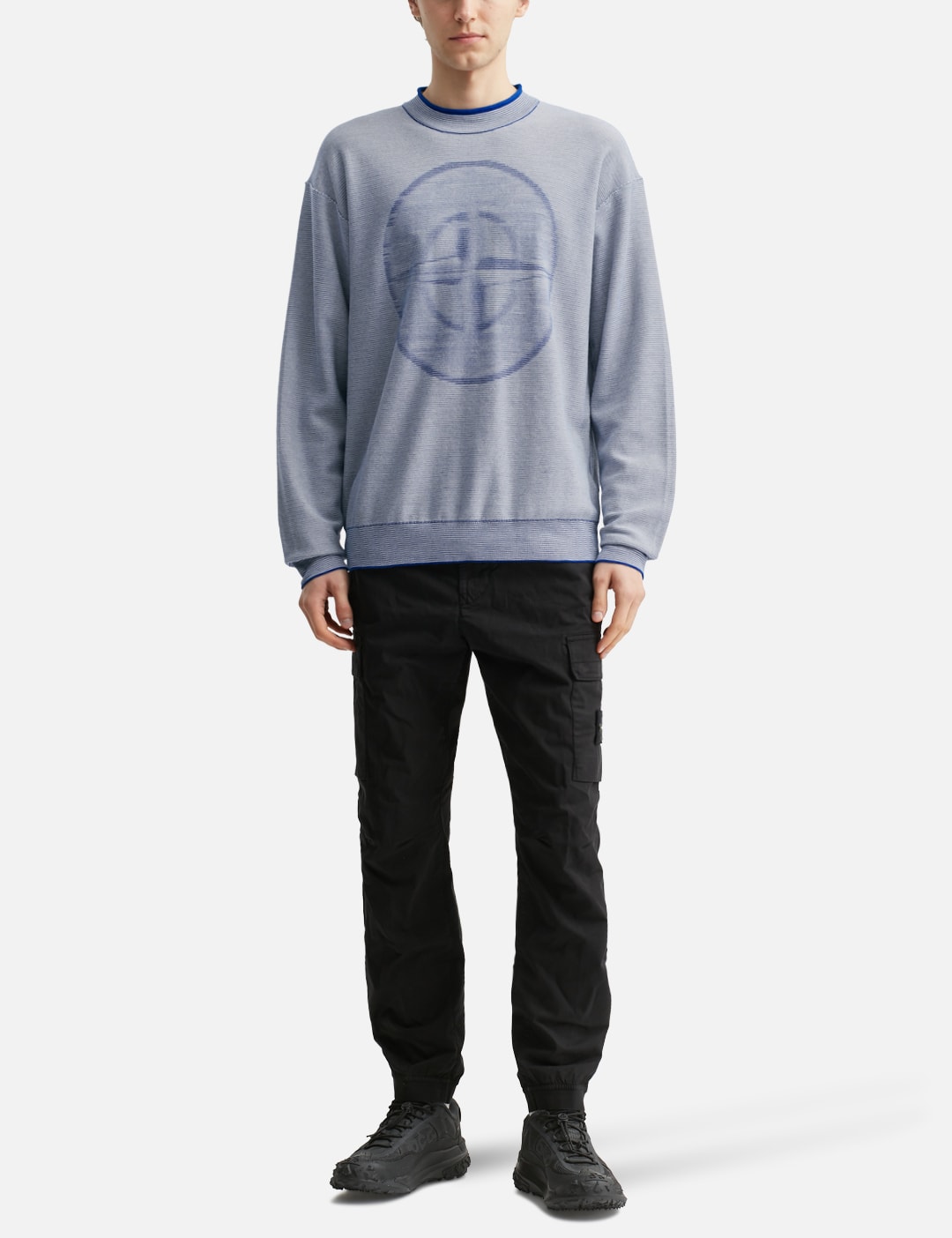 Blurred Emblem Knit Sweater view 15