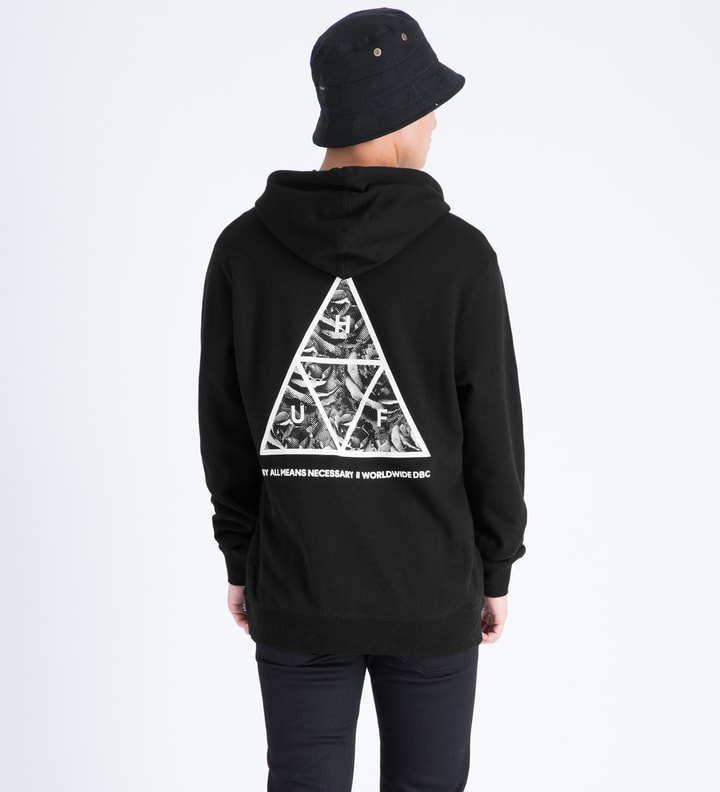 Black Triangle Rose Pullover Hoodie Placeholder Image