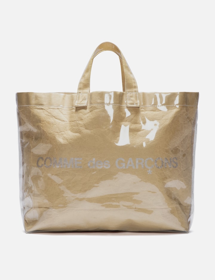 Shop Comme Des Garçons Comme Des Garcons Plastic Tote Bag In Brown
