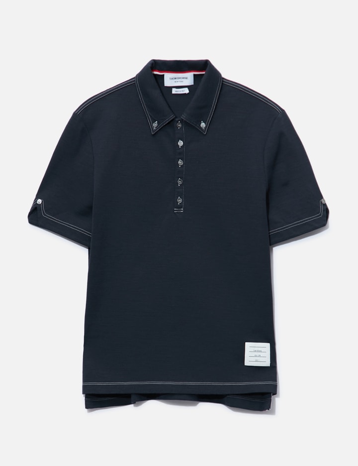 Thom Browne Navy Polo Shirt Placeholder Image
