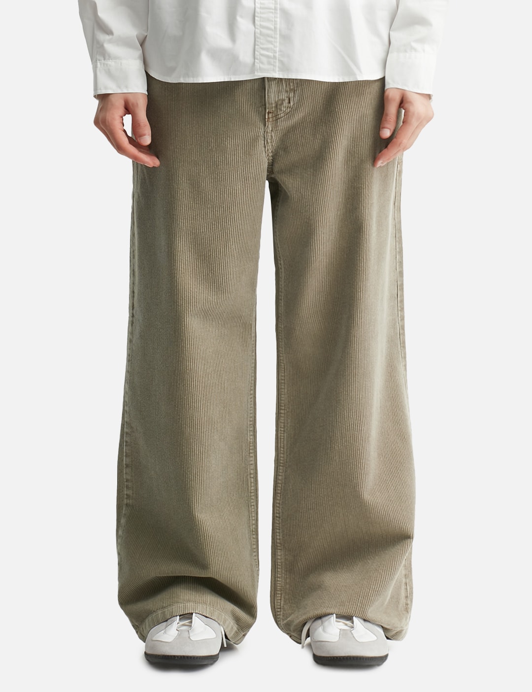 Corduroy Washed Semi Wide Pants view 12