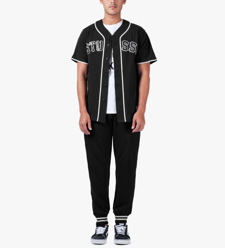 Black Stussy Baseball Jersey Placeholder Image