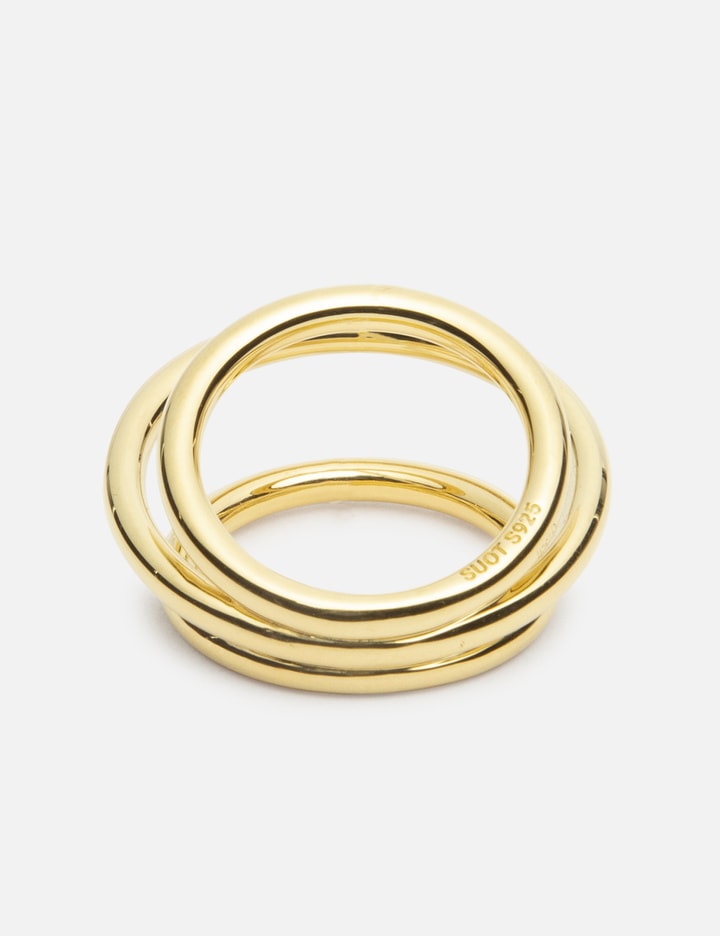 Gold Plated Triple Hoop Ring Placeholder Image