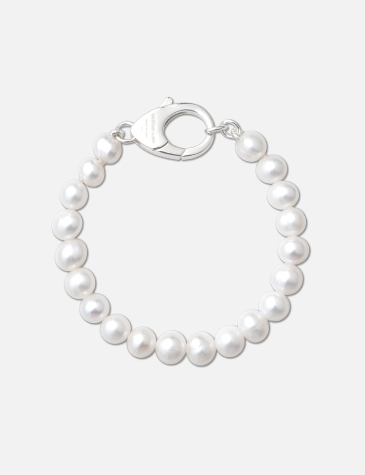 Hatton Labs Classic White Freshwater Pearl Bracelet In Metallic