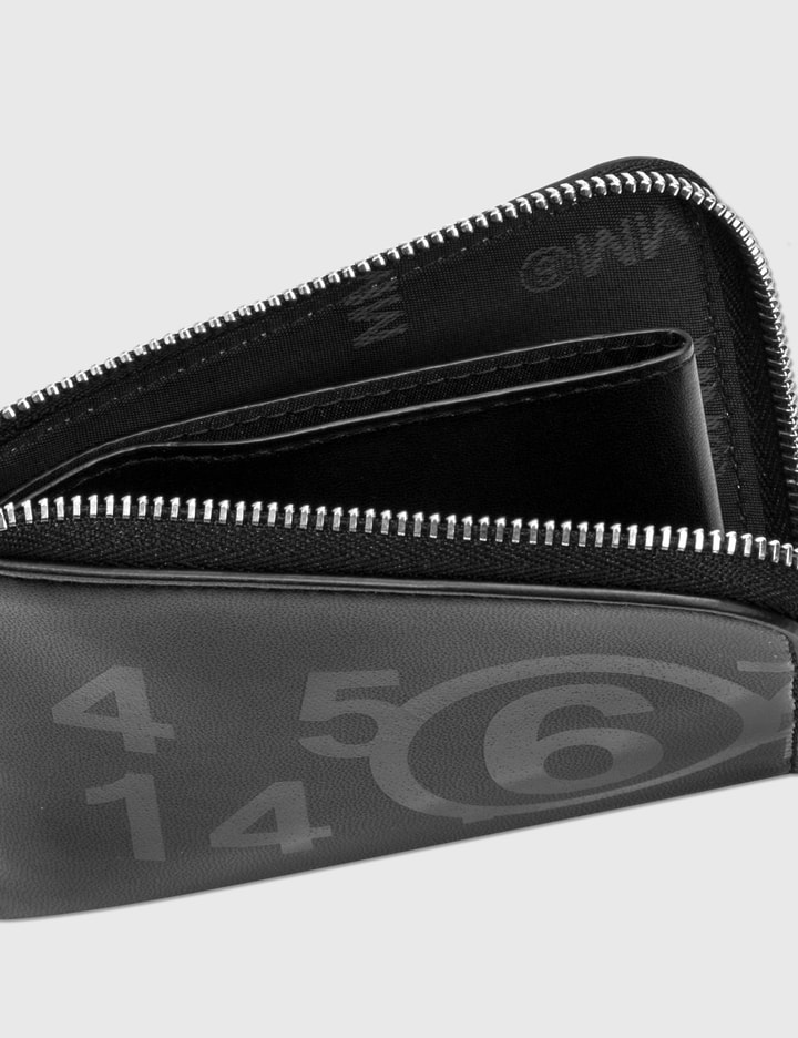 Fake Leather Logo Print Zip Wallet Placeholder Image