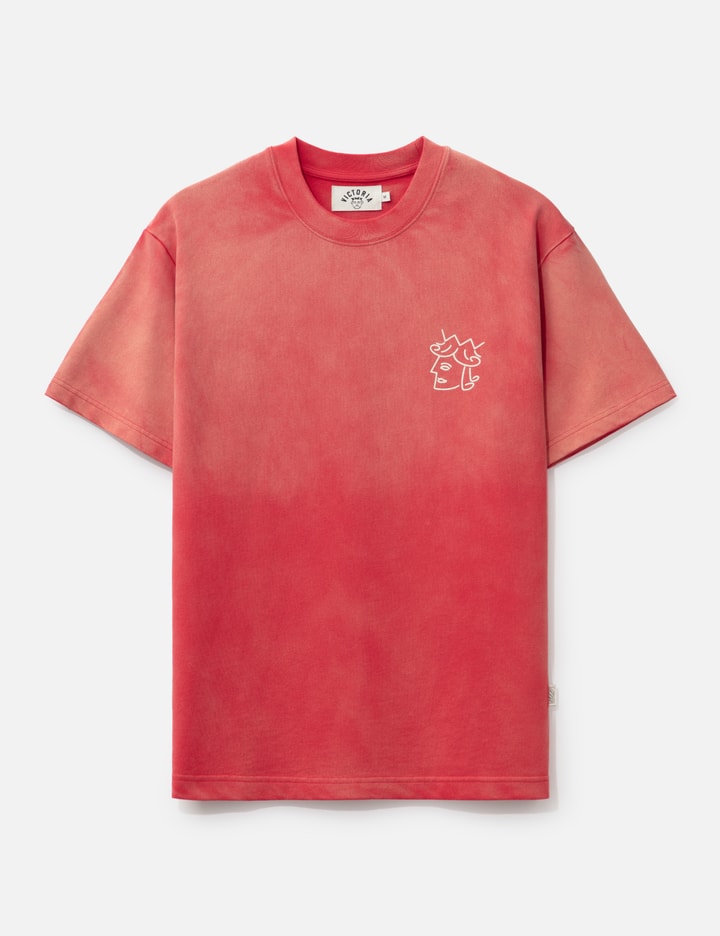 Faded Queenhead Logo Short Sleeve T-shirt Placeholder Image