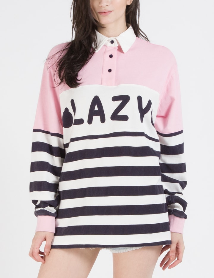 Multicolor Lazy Girl Rugby Jersey Placeholder Image