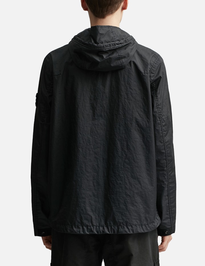 Shop Stone Island Membrana 3l Tc Hooded Jacket In Black