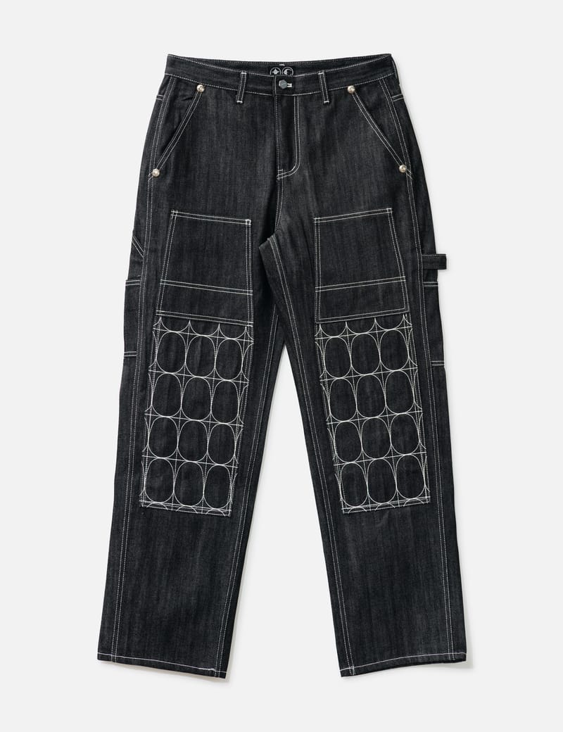 thug club denim pants size2 Thug Club チェーン ステッチ デニム 