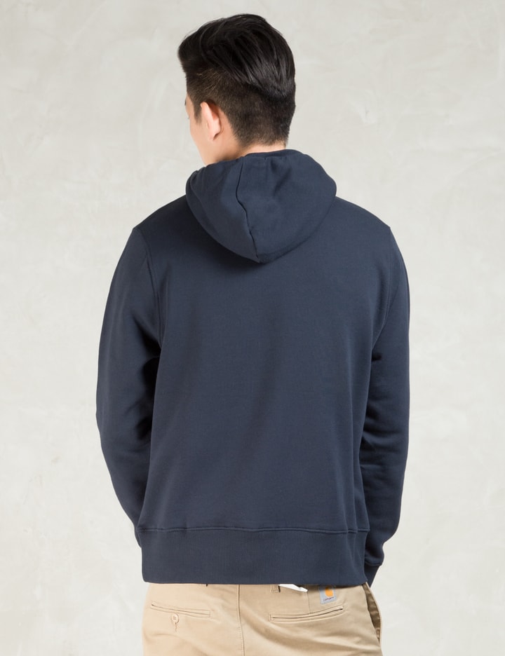 Navy Popeye Patch Print Hoodie Placeholder Image