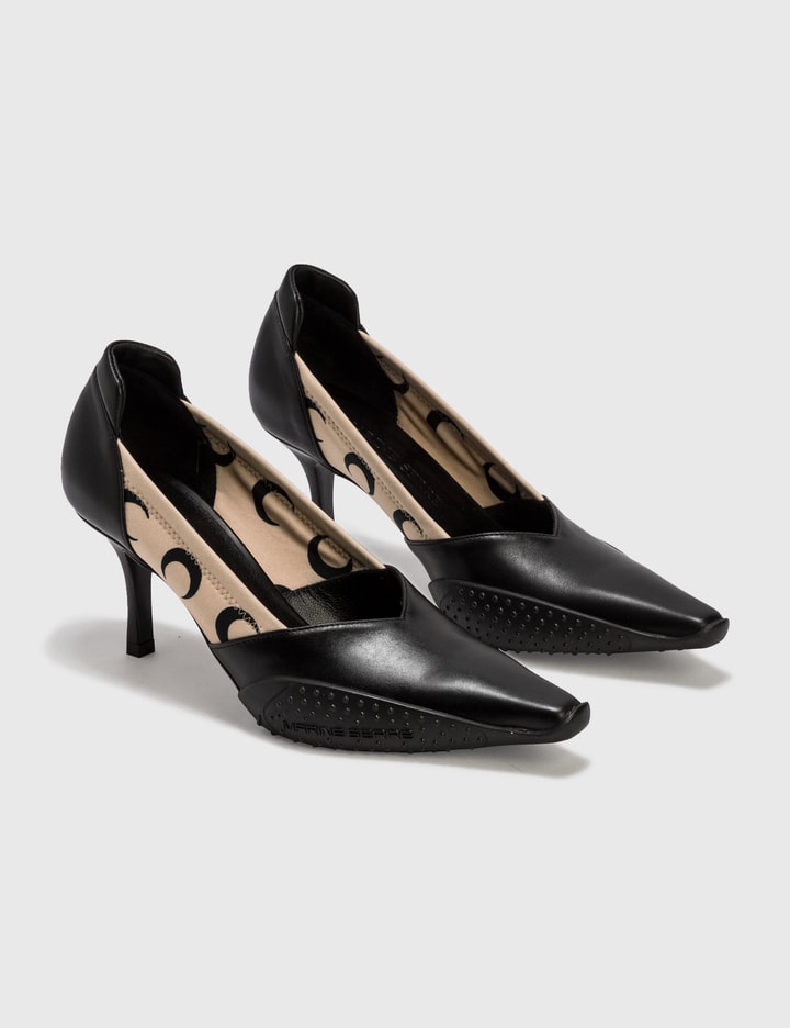 Moon Print Leather Pumps Placeholder Image