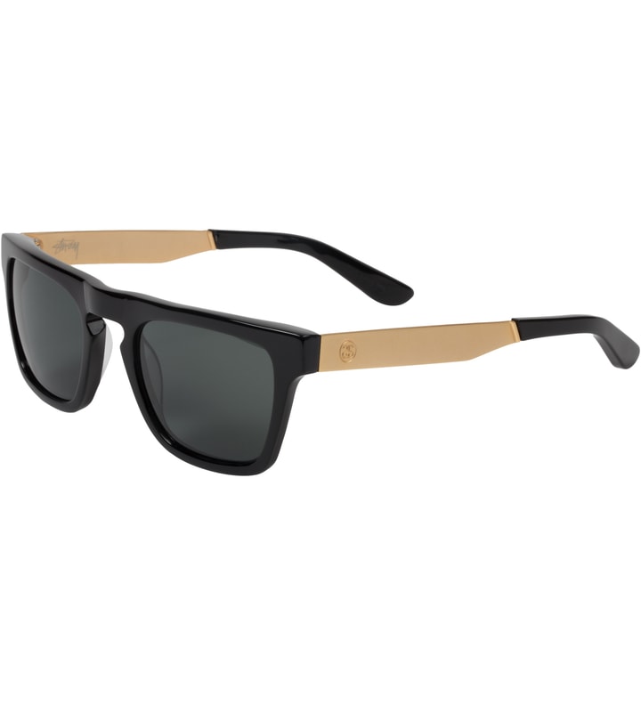 Black/Gold/Black Louie Sunglasses Placeholder Image