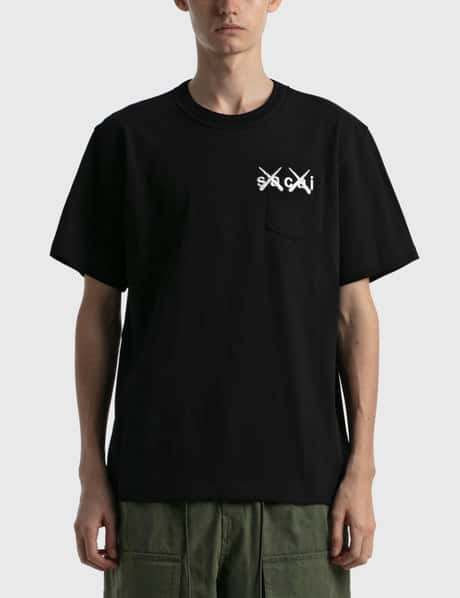 Sacai - KAWS Embroidery T-shirt | HBX - Globally Curated Fashion  