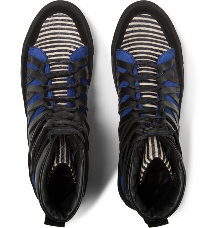 Black/Blue FALCO High Layered Sneakers Placeholder Image