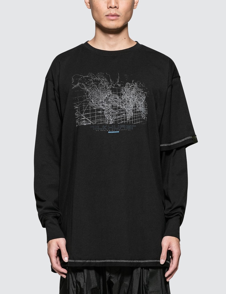 Asymmetrical Layered Sleeves T-shirt Placeholder Image