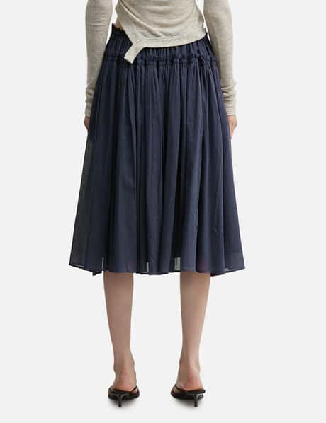 Lace String Gathered Long Skirt view 12