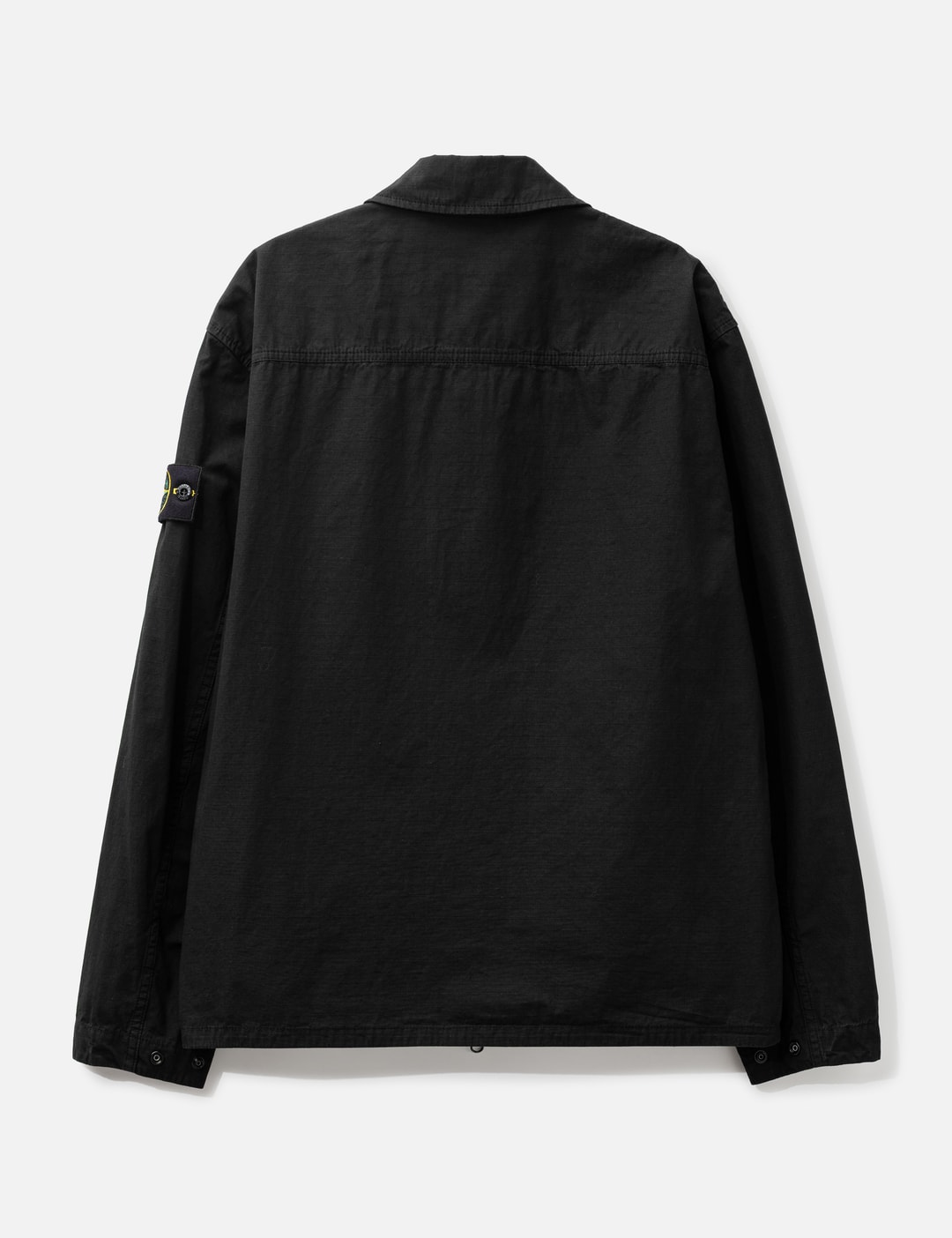 Mercerised Organic Cotton Ripstop Zip-Up Overshirt view 9