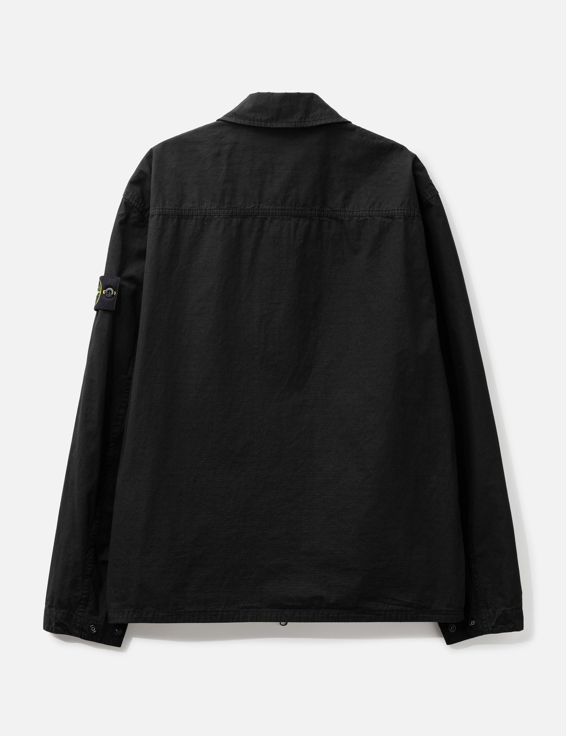 Mercerised Organic Cotton Ripstop Zip-Up Overshirt view 17