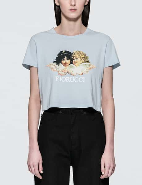 Fiorucci Vintage Angels Cropped Tee HBX - Main Image