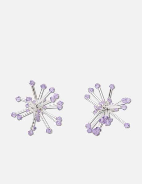 Allium Cepa Silver Minimus Earrings view 4