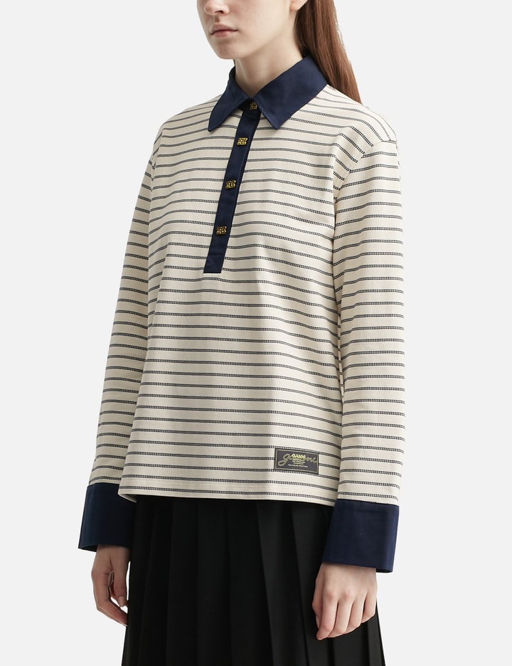 Striped Cotton Polo Placeholder Image