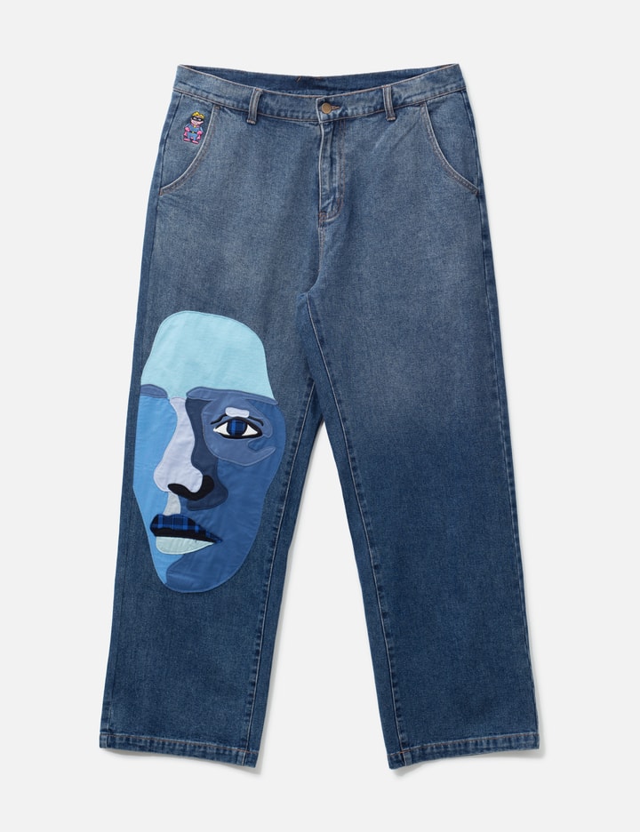 KidSuper Blue Face Jeans