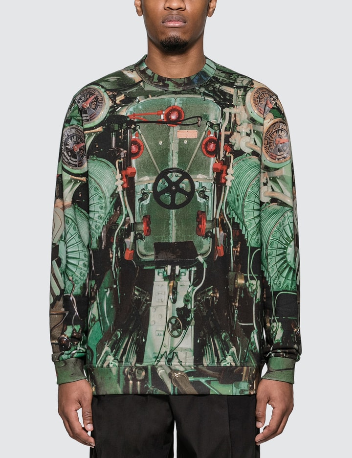 Submarine Print Cotton Sweatshirt Placeholder Image