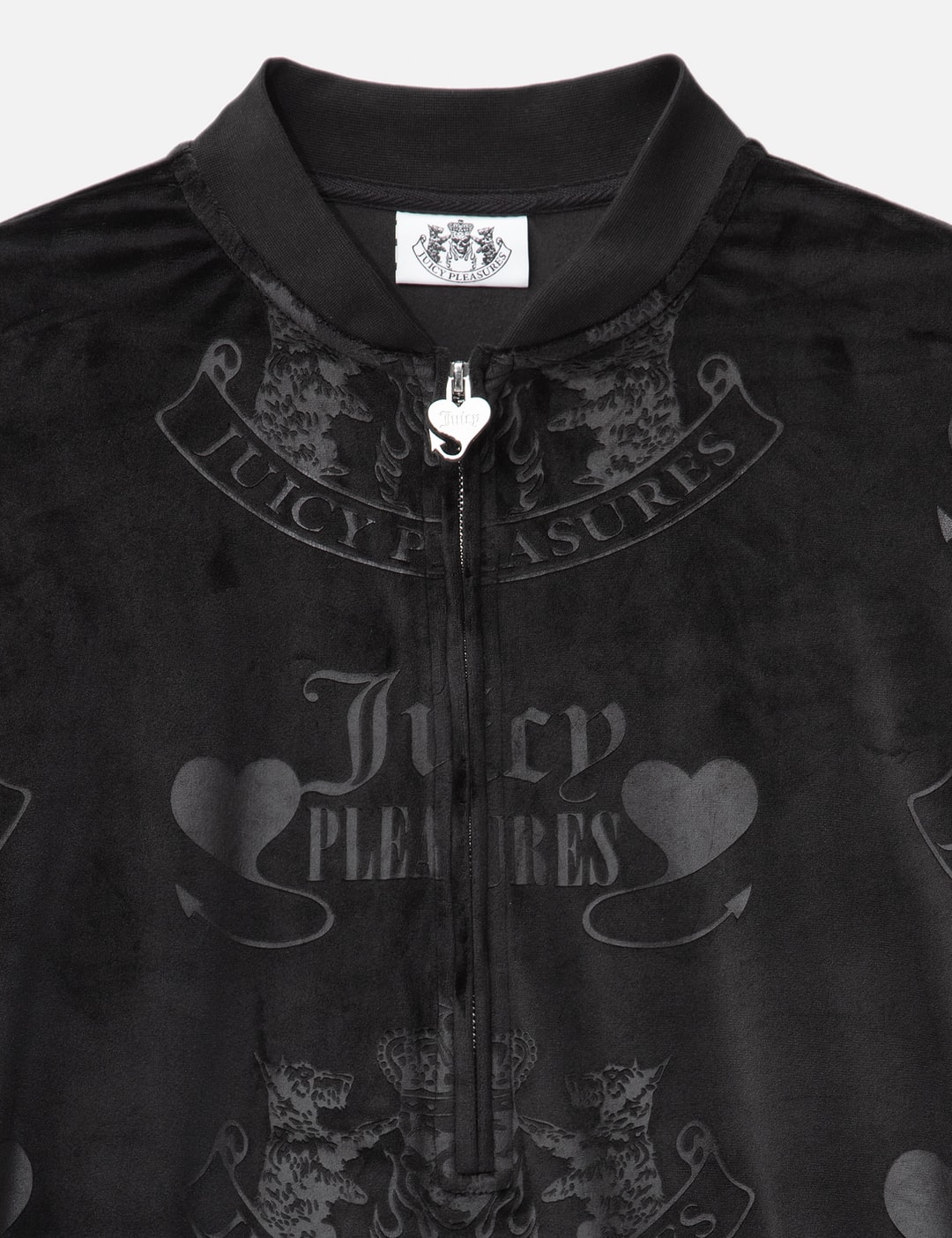 X Juicy Couture Crest Velour Quarter Zip view 18