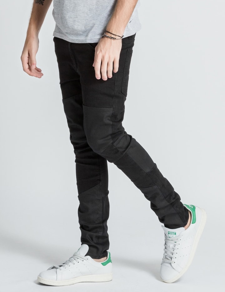 Monday - Tight Skinny Fit Coated Cut Panelled Jeans | HBX - Globally Curated Fashion Lifestyle by Hypebeast