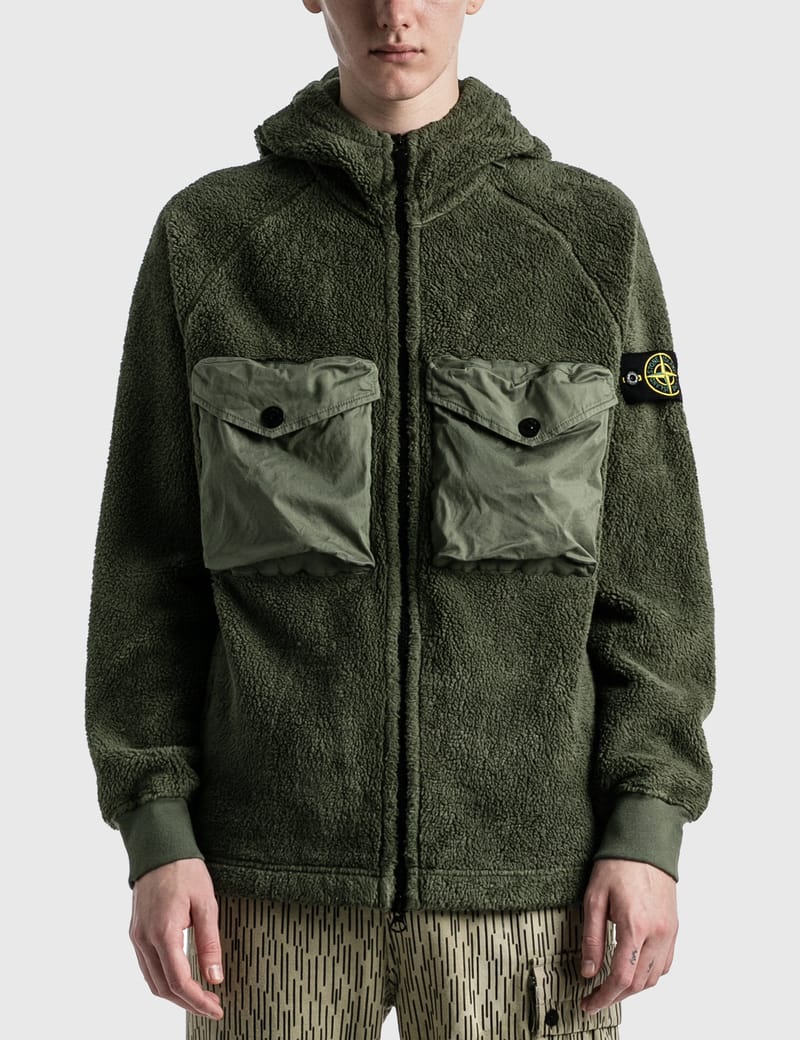 stone island sherpa fleece