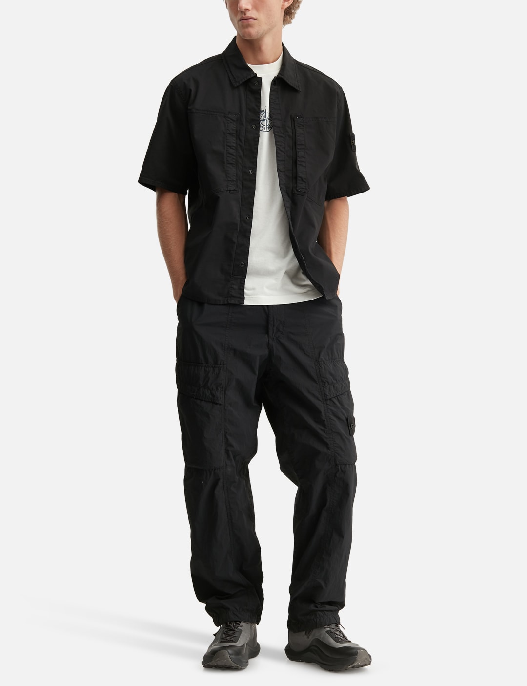 Stretch Organic Cotton Twill Short-Sleeve Shirt view 15