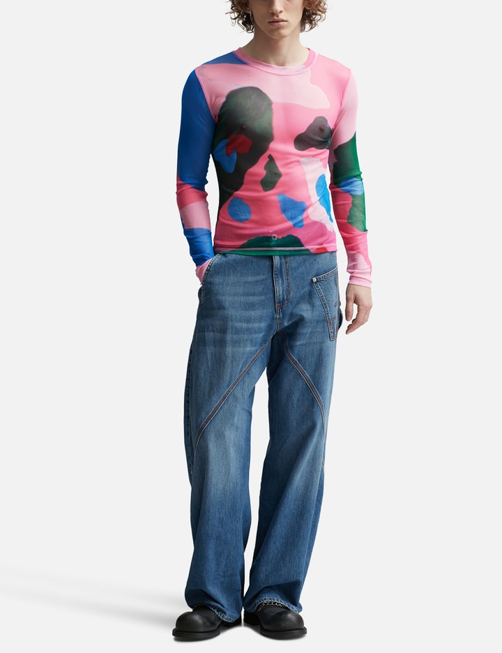LONG SLEEVE MESH TOP Placeholder Image