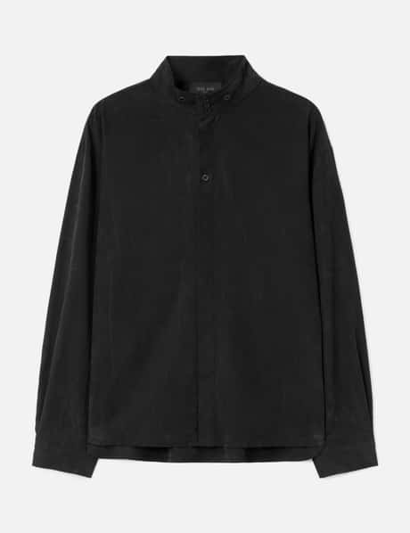 TEAM WANG design Acceptance Draped Stand-collar Shirt