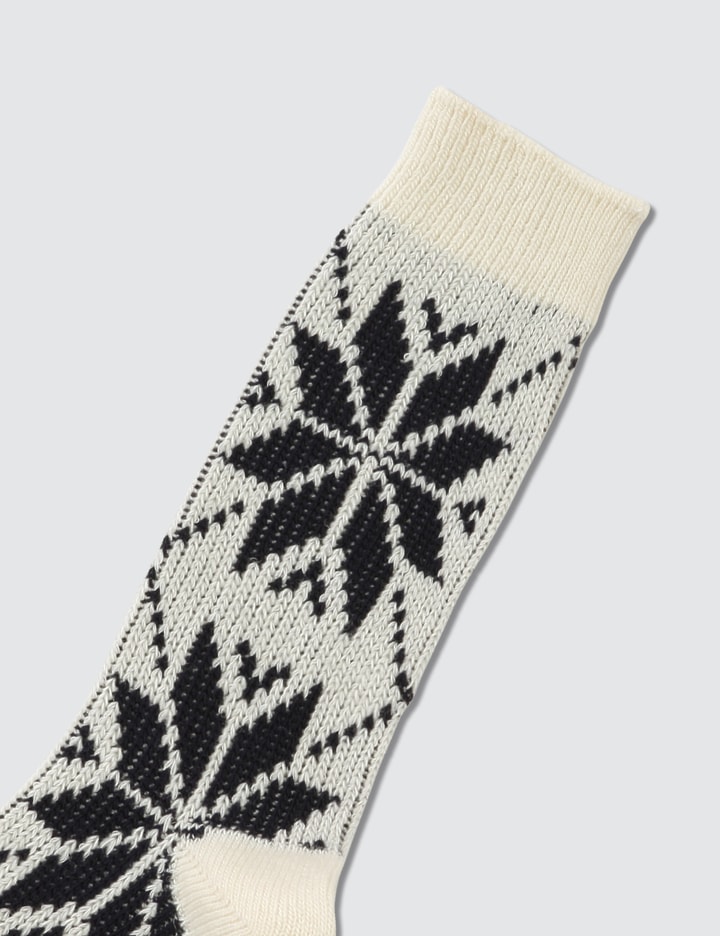 Mens Wool Mixed Snow Pattern Socks Placeholder Image