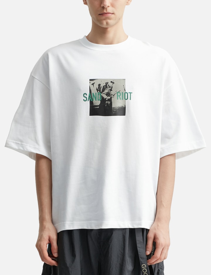 GOOPiMADE x TIGHTBOOTH “GTB-03T” Sand Riot Logo T-shirt Placeholder Image