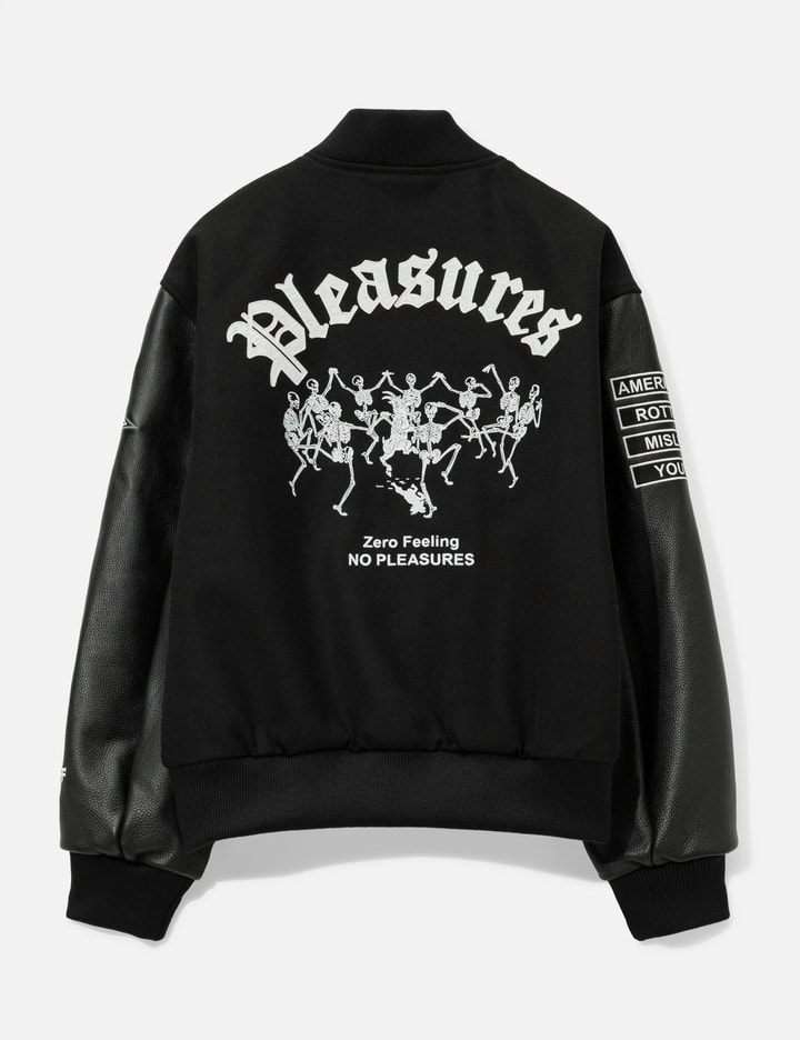 Pleasures Zero X Pleasures Pleasures Varsity Jacket