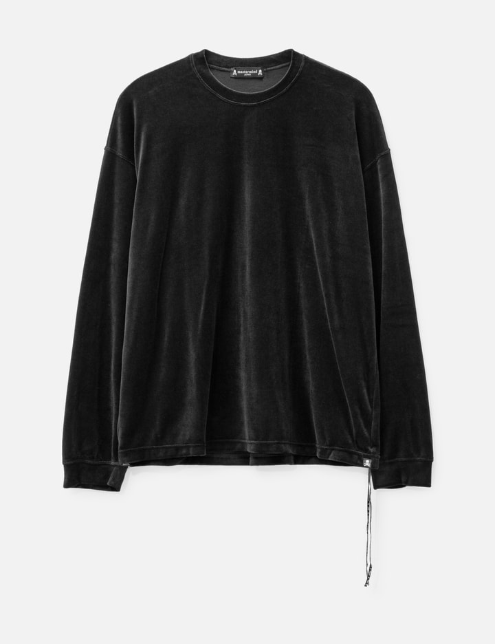 Boxy Fit Velour Long Sleeve T-shirt Placeholder Image