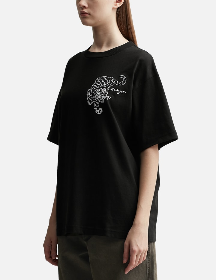 'Kenzo Star Tiger' Oversized Embroidered T-shirt Placeholder Image